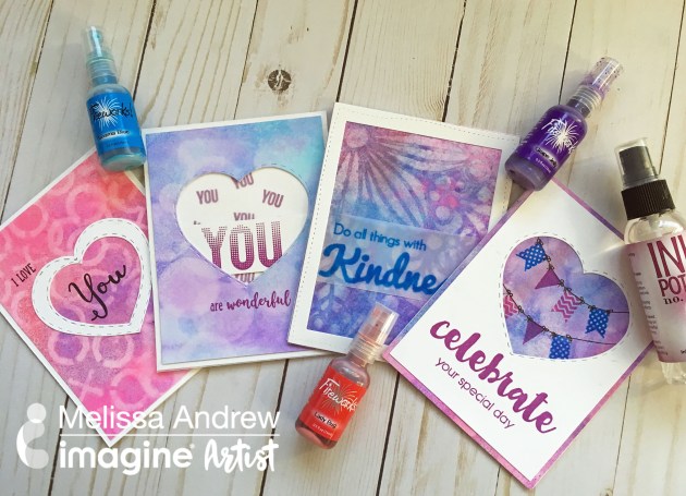 Use Ink Potion No. 9 to Make Creative Card Backgrounds