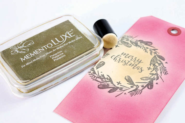 Create an Elegant Christmas Tag with Grey Ink | Imagine Blog