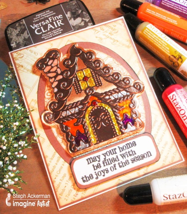  Gingerbread House for Christmas card