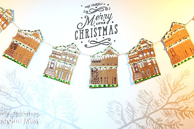 How to Make a Gingerbread House Garland