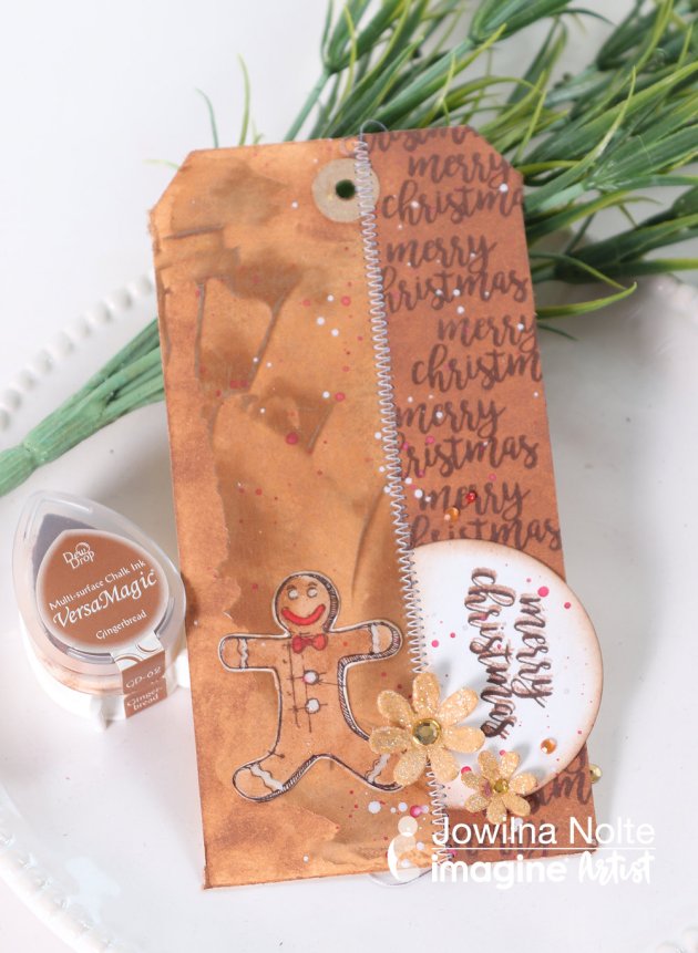 Learn How To Make A Gingerbread Theme Gift Tag