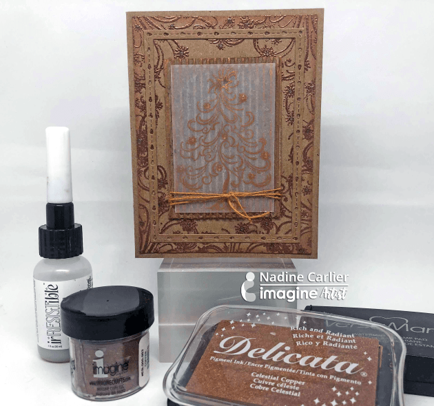 Monochromatic Christmas Card by Nadine Carlier IC