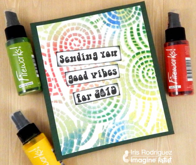 Make A "Sending Good Vibes For 2019" New Years Card