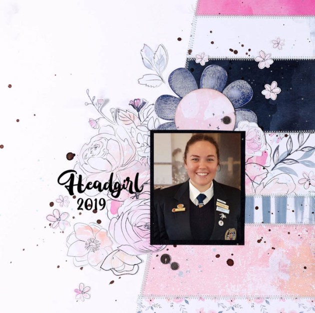 How To Create A Dewlet Shape Flower Centerpiece In A Scrap Layout