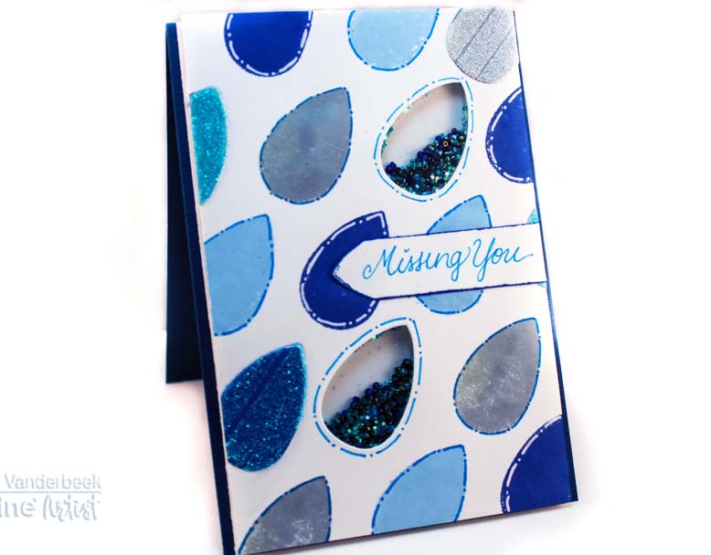 Learn How To Make A Raindrop Theme Shaker Card | Imagine Blog