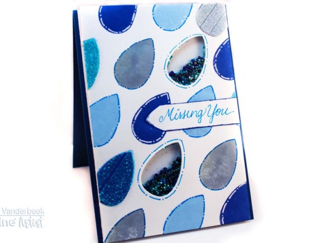 Learn How To Make A Raindrop Theme Shaker Card