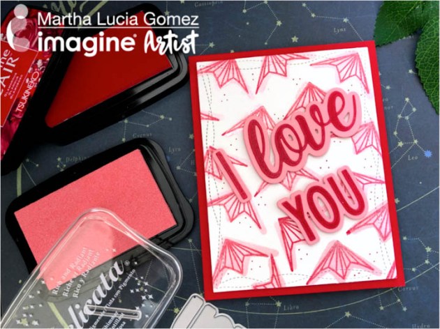 Create a Valentines Card with a Paper Airplane Theme