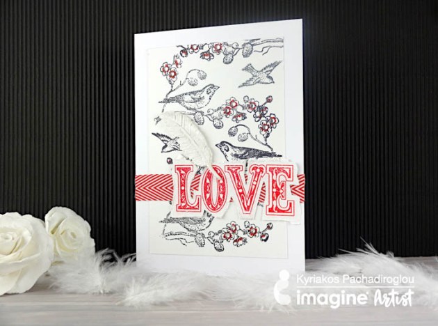 Create A Song Bird Theme Card For Valentines Day