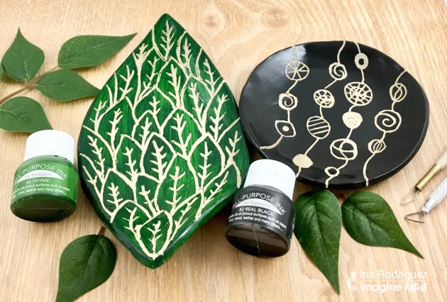 Learn How To Create A Sgraffito Style Clay Bowls and All Purpose Ink