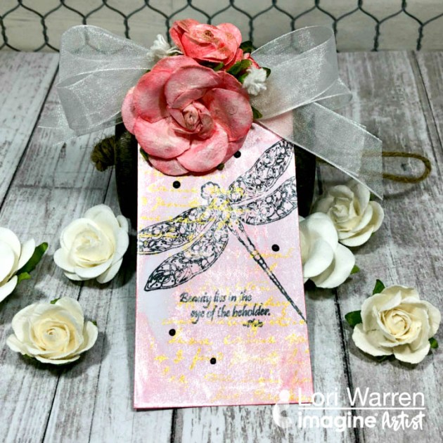 See How to Create Rose Gold Theme Gift Tag