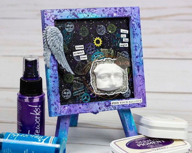 Use StazOn Pigment to Create a Beautiful Mixed Media Canvas