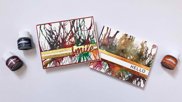 Learn to Create a Card with All-Purpose Ink Blowing