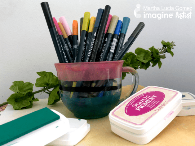 Learn How to Use StazOn Pigment on Glass (tutorial in Spanish)