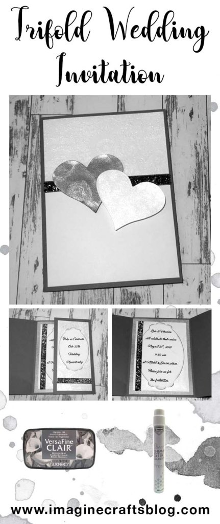 Learn how to Make a Tri-fold Wedding Anniversary Invitation