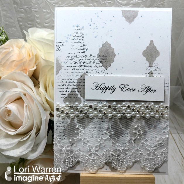 Create an Easy Mixed Media Inspired Wedding Card