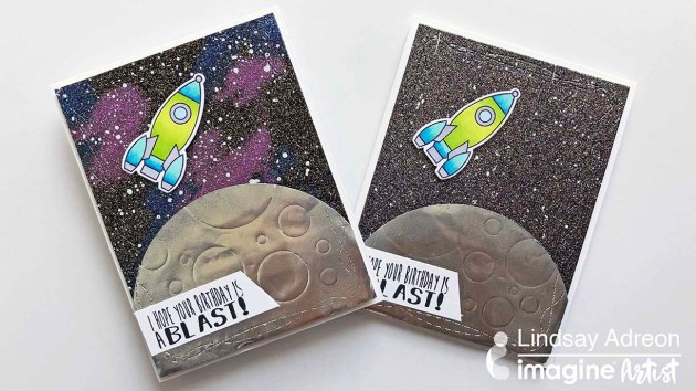 Learn How to Create Galaxy Backgrounds with 2 Different Embossing Techniques