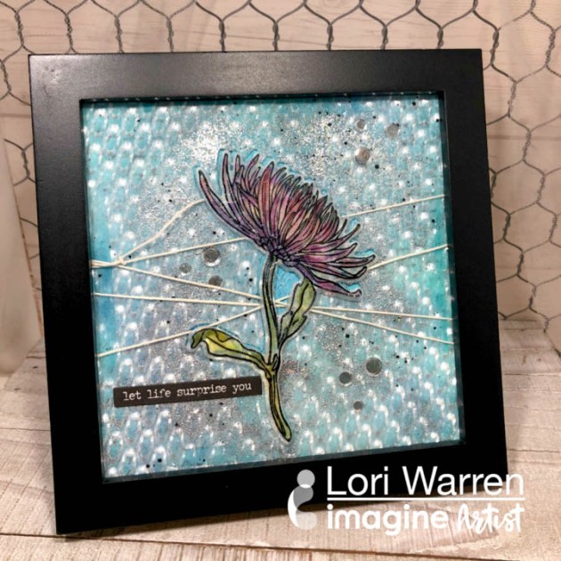 Create a Mum Flower Home Decor Piece with Vertigo and StazOn Pigment