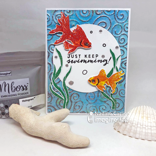 MBoss Fish Card by Nadine Carlier IC