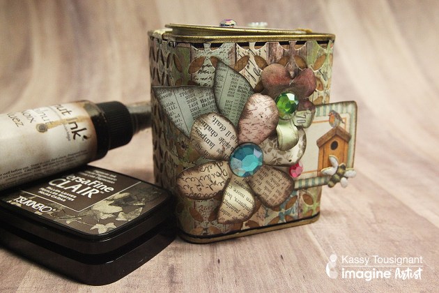 See How to Upcycle a Tea Tin with Walnut Ink