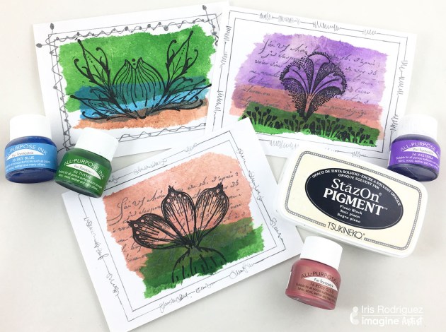 Repurpose Old Tea Bags into a Beautiful Garden Theme Card