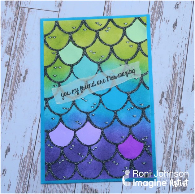 Create a Fun Mermaid Scale Friendship Card