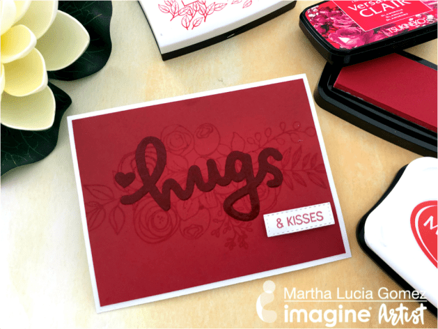 Learn How to Design a Crimson Color Greeting Card