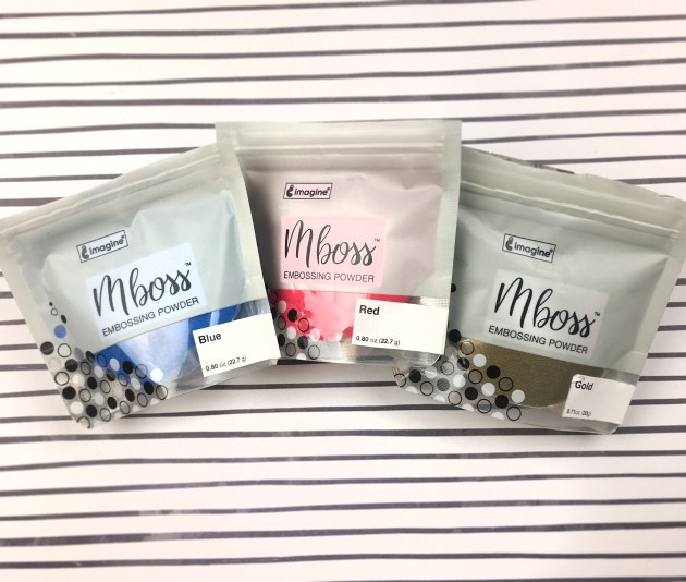 Embossing Powder in a 4th of July theme