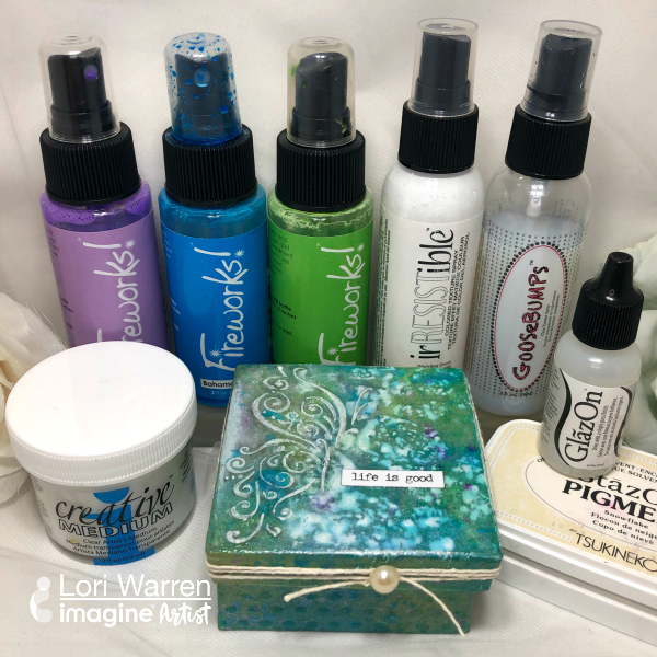 Mix your Mediums to Decorate a Chipboard Box