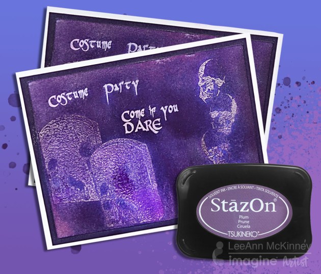 How To Create A Rich Purple Tone-On-Tone Halloween Party Invitation