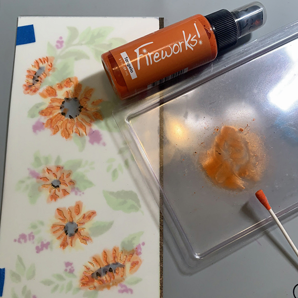 2022-Aug-WatercolorFireworksSunflowers-Step5